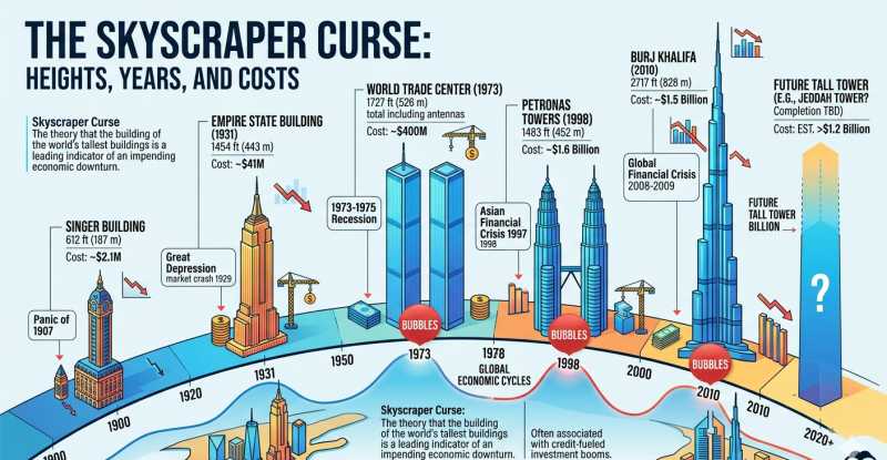 The Skyscraper Curse of Economics