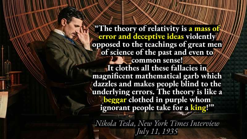 Tesla hates Einstein